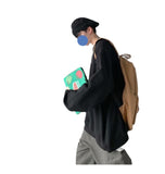 Men Sweatshirts Hat Sweater Men's Baggy Coat Spring and Autumn Thin