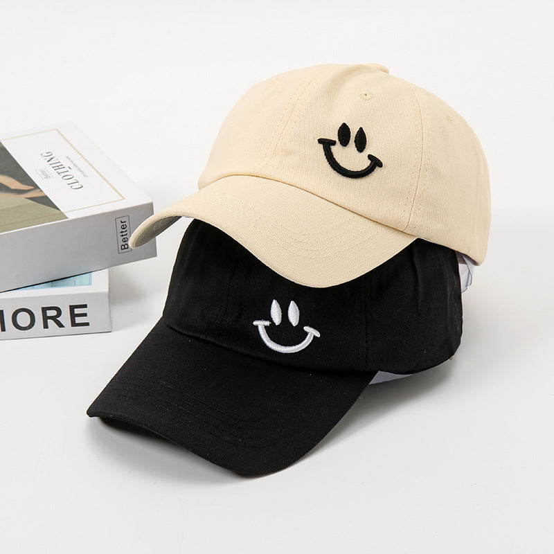 Smiley Face Cap Embroidered Smiley Baseball Cap