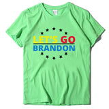 Let's Go Brandon T Shirt Printed Short-Sleeved T-shirt Women's Loose Cotton Top
