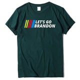 Let's Go Brandon T Shirt Letter Print Short-Sleeve T-shirt for Women