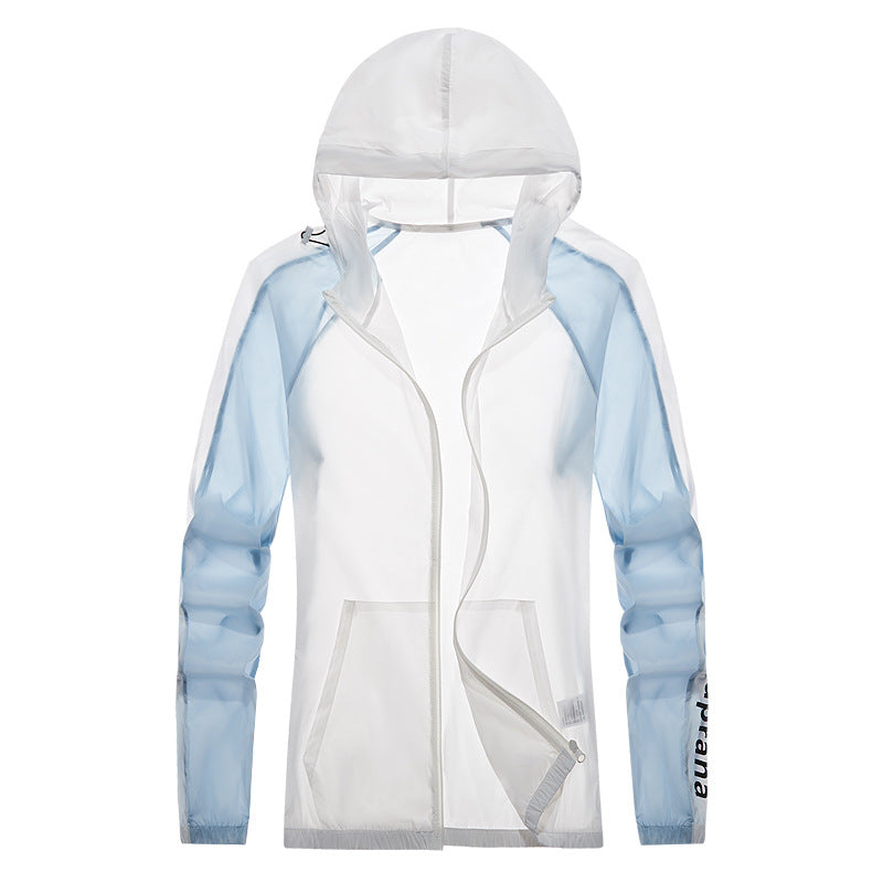Sun Resistant Clothes Women's Contrast Color Ultra-Thin Breathable Fashion Sun-Protective Clothing