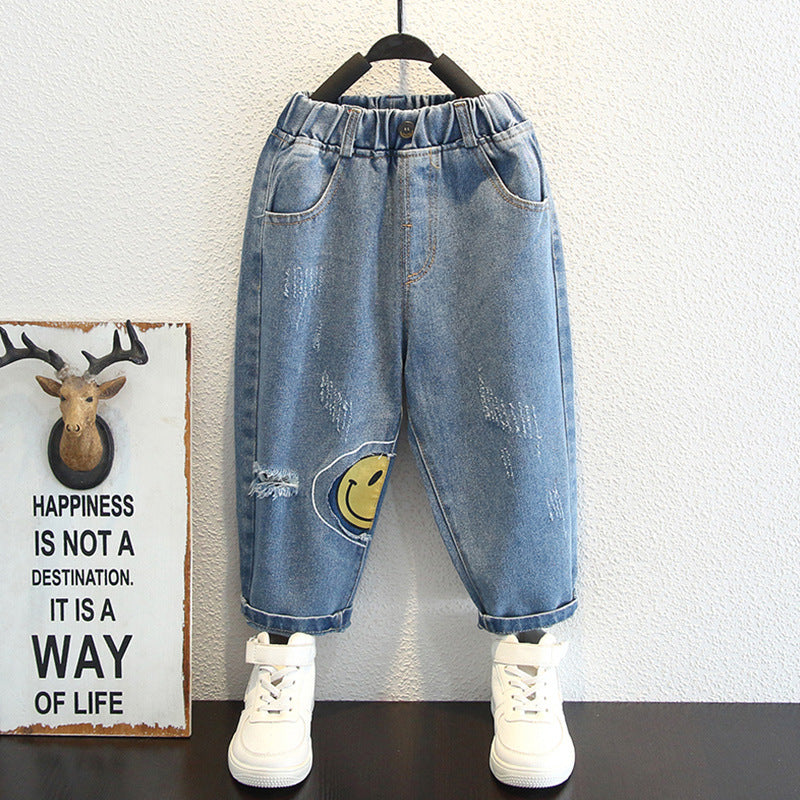 Toddler Boys Pants Boys' Jeans Children's Soft Loose