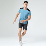 Sweat Wicking Shirt Men's Short Sleeve Fitness Clothes Quick-Drying Exercise T-shirt