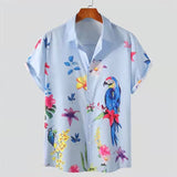 Men Hawaii Shirts Summer Men's Short Sleeve