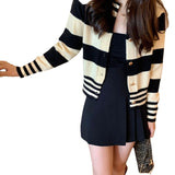 Preppy Aesthetic Sweater Spring and Autumn Retro Gentle Style Cardigan