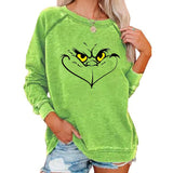 Grinch Hoodie Grinch Stole Christmas round Neck Sweater for Women