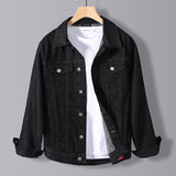 Paisley Denim Jacket Autumn Men's Denim Coat Jacket