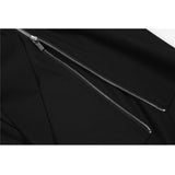 Men's Casual Suit Man Blzer Dark Solid Color Zipper Decorations Blazer Men's Single Breasted Loose Casual Small Suit