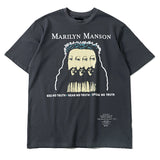 Marilyn Manson T Shirt Fog Vintage Loose Men's and Women's Short-Sleeved T-shirt