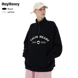 Preppy Aesthetic Sweatshirt Coat Loose Autumn Men's Women's Pullover