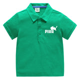 Children Pokemon Pikachu T Shirt Polo Shirt Pure Cotton Baby T-shirt