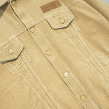 Palm Angels Jacket Angel Letter Corduroy Workwear Jacket Men 'S Jacket