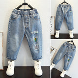 Toddler Boys Pants Children's Clothing Boys Autumn Clothing Ripped Denim