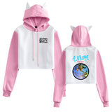 Travis Scott Astroworld Hoodie Autumn and Winter Navel Hooded Color Contrast Sweater