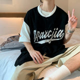 Baggy Baseball Jersey Embroidered T-shirt Men's Short Sleeve Baseball Clothes