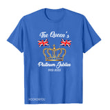 Inspired by Queen's Platinum Jubilee 2022 Elizabeth 70 Years T-shirt Printed Short Sleeve T-shirt