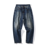 Mens Fall Outfits Vintage Loose Jeans Men's Straight Casual Hip Hop Wide-Leg Pants