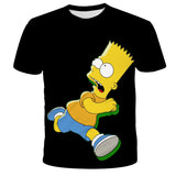Homer Simpson Shirt Summer Printed Sports Short-Sleeved T-shirt