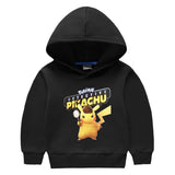 Children Pokemon Pikachu Hoodie Girls Children Fleece Lined