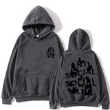 Anti Social Club Hoodie Printed Hoodie Fashion