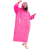Hoodies Blankets Leopard Print Lazy Blanket Flannel Lamb Wool