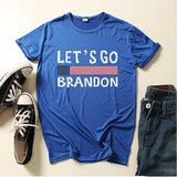 Let'S Go Brandon T Shirt Letter Short Sleeve Printed Fashion T-Shirt
