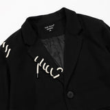 Men's Casual Suit Man Blzer Hand-Threading Solid Color Suit Coat Men's Loose Lapels Casual Small Suit