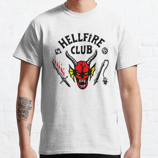 Stranger Things Hellfire Club T Shirt Summer Hellfire Club Short Sleeve T-Shirt