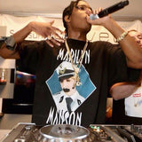 Marilyn Manson T Shirt ASAP Rocky Couple Short Sleeve