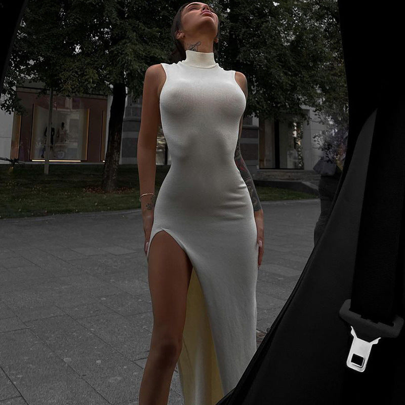Victoria Beckham Dresses Women's Fashion round Neck Slim Fit