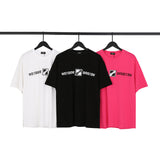 We11 Done T Shirts We11done Letter Printed Small Square Short Sleeve