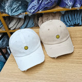Smiley Face Cap Baseball Cap Embroidered Peaked Cap