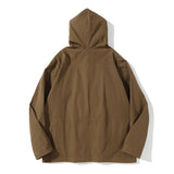 Shark Print Jacket Autumn And Winter Multi-Pocket Workwear Jacket Hooded Coat