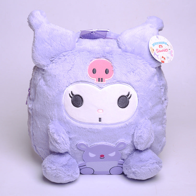 My Melody Plush Cute Cartoon Clow M Melody Cinnamoroll Babycinnamoroll Pom Pom Purin Cool Backpack Travel Backpack Kulomi