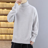 The Rock Turtleneck Sweater Men's Spring and Autumn Pure Color Half Collar Autumn and Winter Sweater