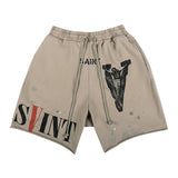 Saint Michael Sweatpant Casual Sports Shorts