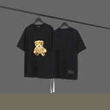 We11 Done T Shirts Pearl Necklace Bear Embroidery Three-Dimensional Men's and Women's Same Style