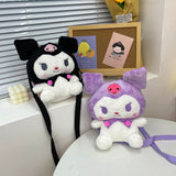 My Melody Bag Cartoon Little Devil Plush Doll Doll Bag Cute Storage Clow M Backpack