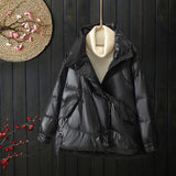 Women Winter Coats Puffer Jacket Down Coat Down Jacket Women's Short Loose Lapel Winter Coat
