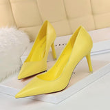 Nude Heels for Wedding High Heels Spring Girl Black Work Shoes