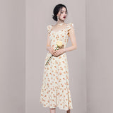 Marilyn Monroe Dress Summer Gentle Floral Strap Dress