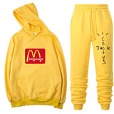 Travis Scott Astroworld Hoodie & Pant 2 Piece Set Autumn and Winter Warm Hoodie Men