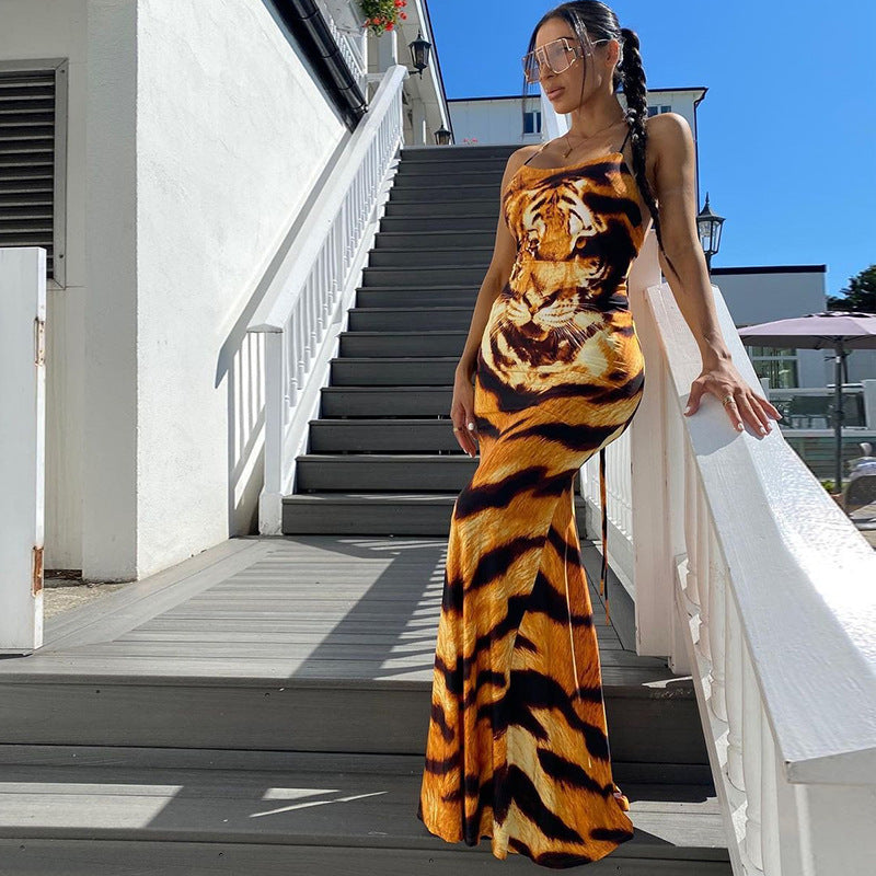 Victoria Beckham Dresses Women's Summer Fashion Printed Dress