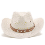 Cowboy Hats Spring and Summer Sun Protection Sun Hat Beach Hat Straw Cowboy Hat