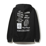 Anti Social Club Hoodie Brushed Hoody Men's Women's Hoodie Coat