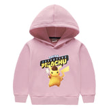 Children Pokemon Pikachu Hoodie Girls Children Fleece Lined