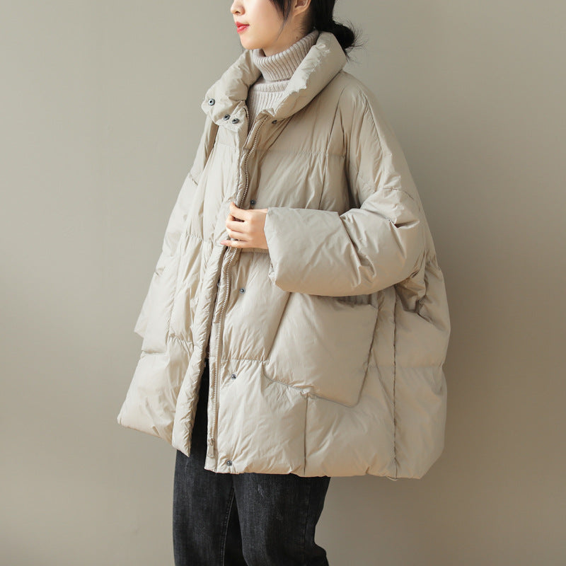 Women Winter Coats Puffer Jacket Down Coat Long Sleeve Warm White Duck Down Lightweight Down Jacket Female