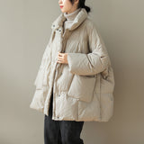Women Winter Coats Puffer Jacket Down Coat Long Sleeve Warm White Duck Down Lightweight Down Jacket Female