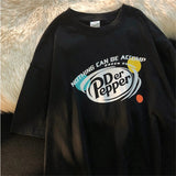 Preppy Aesthetic T Shirt Retro Short Sleeve T-shirt Men and Women