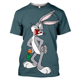 Bugs Bunny Shirt T-Shirt Summer Men'S T-Shirt Printed Loose Casual